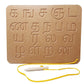 Mojo Toys Geometric Blocks Building Shape Sorting Stacking Wooden Alphabet Learning Toys, Puzzles For Kids Boys Girls Toddlers, 