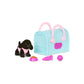Pucci Pups - Collectible Puppy Set – Beagle, Schnauzer, Poodle – Carrier Purse – Dog Accessories Included – Toys For Kids 3+