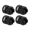 INJORA Thickness 9mm(+5mm) Black Brass Wheel Hex with Nuts for TRX4M 1/18 RC Crawler Upgrade, 11g/Total