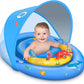 Laycol Baby Pool Float With Upf50+ Sun Protection Canopy And Toy Play Console For Infant, Toddler, Adjustable Safety Seat For 3-36 Months