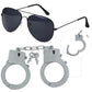 Kyson 8Pcs Police Costume Kit For Boys Police Officer Cop Dress Up Accessories Halloween Career Day (Navy)