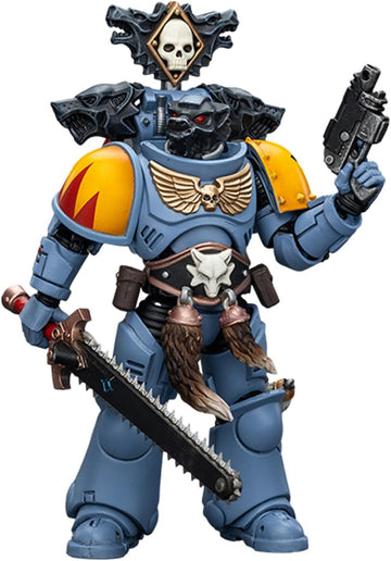 Yizrio Joytoy Warhammer 40K Space Marines Space Wolves Claw Pack Brother Torrvald 1:18 Scale Action Figure Mecha Joy Toy Collect