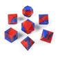 Silicone DND Dice, DNDND 7PCS Silicone Rubber D&D Dice Set with Clear Plastic Display Case for DND Role Playing Games and Tablet