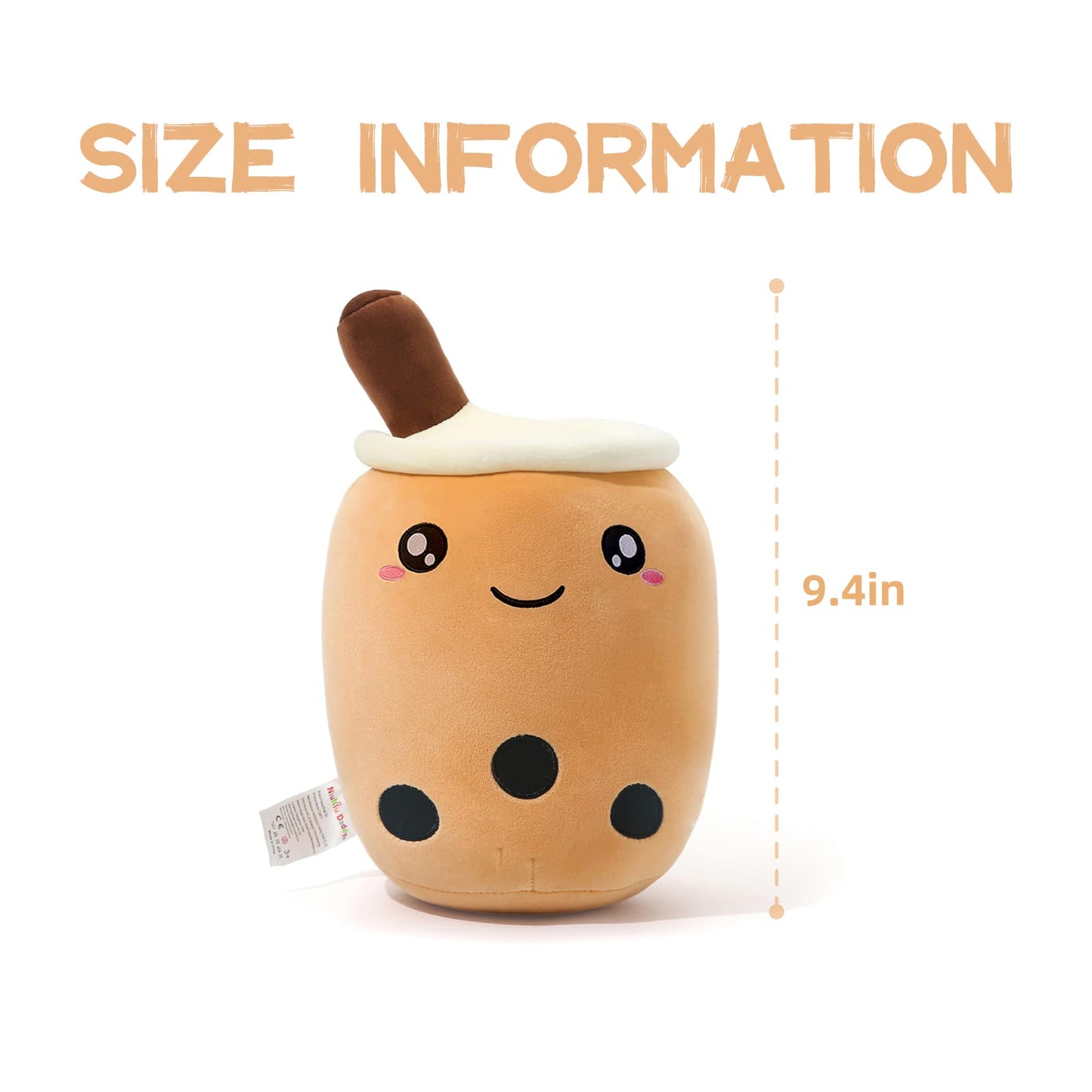 Niuniu Daddy Boba Plush 9.4In Mini Kawaii Plushies Bubble Tea Cute Squishy Pillow Soft Small Milk Tea Stuffed Animal For Kids/Gi