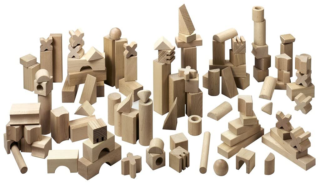 Haba Extra Large Wooden Building Blocks 102 Piece Set: Open-Ended Stacking Toys, Toddler Blocks, And Wooden Toys Made In Germany