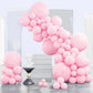 Partywoo Pastel Pink Balloons, 120 Pcs Baby Pink Balloons Different Sizes Pack Of 18 Inch 12 Inch 10 Inch 5 Inch For Pink Balloon Garland Or Arch As Birthday Decorations, Party Decorations, Pink-Q05