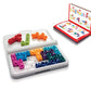 SmartGames IQ XOXO Portable Travel Game - 120 Challenges for Ages 6+, Blue, Model SG 444US, Durable Plastic Construction