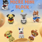 dOvOb Micro Mini Blocks 8-in-1 Dogs Set, 1616 Plastic Bricks, 3D Puzzle Model Toys for Adults & Kids, Golden Color