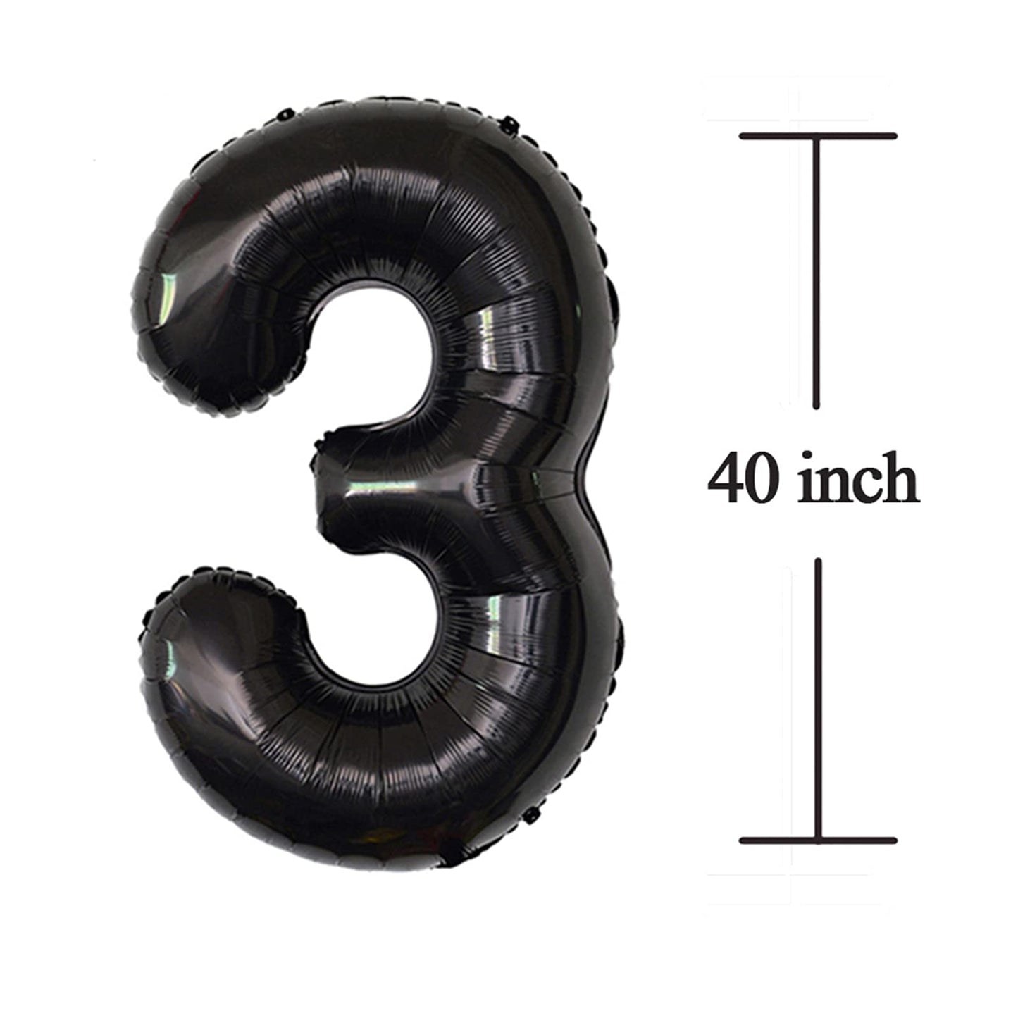 Black 30 Number Balloons Giant Jumbo Number 30 Foil Mylar Balloons For Women Men 30Th Birthday Party Supplies 30 Anniversary Eve
