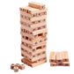 Vyana Treasure Dice Building Blocks Game Challenging Tumbling Tower, Wooden Stacking Toys With Dices Board Educational Puzzle Ga