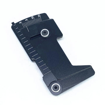 KingVal Metal Adjustable Ruler 15 Degrees RC Car Wheel Tire Camber Gauge Height Measuring Tool Compatible with 1/10 RC Car (Blac