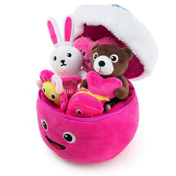 Baby Stuffed Animal, Baby Crinkle Heart Cute Love Bear Girl Toys Playset Gift Idea Party Decoration Toy For Ages 3 Months And Up