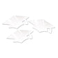 White Metallic Grad Cap Cutouts