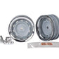Traxxas TRA8165 Wheels, 1.9', Chrome (2)/ Center caps (2)/ Decal Sheet (Requires #8255A Extended stub axle)