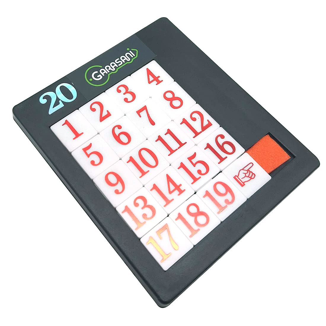 Number Slide Puzzle Brain Teaser Iq Game (19 Number)