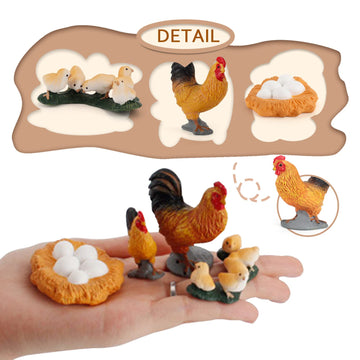 Life Cycle Of Chicken Toys Realistic Farm Animals Life Cycle Figurines Set Preschool Animals Figures Eduactional Project Diorama