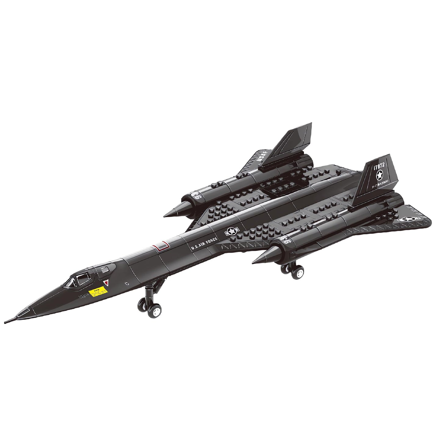 Gonli Stem Army Toys Us Air Force Sr-71 Reconnaissance Aircraft Building Blocks Sets For Boys Fighter Jet Building Toys Gifts For Kids(183Pieces)