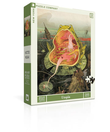 New York Puzzle Company - Victo Ngai Utopia - 500 Piece Jigsaw Puzzle for Adults by Victo Ngai