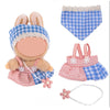 Doll Dress 17Cm,2-Piece Hairband And Skirt Set Premium Fashion Cute Dress,Dolls Accessories No Doll (Pink And Blue)