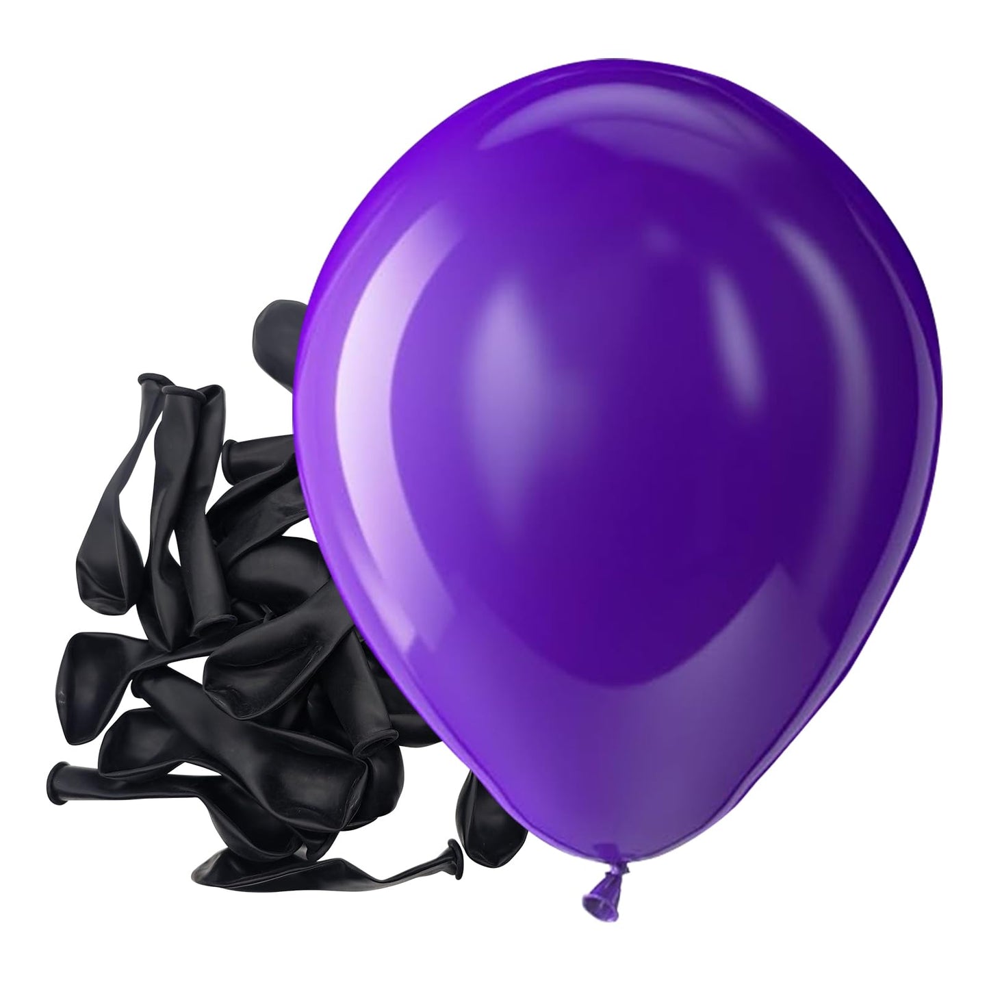 Bezente Dark Purple Latex Party Balloons - 150 Pack 5 Inch Matte Small Purple Helium Balloons For Graduation Halloween Wedding B