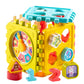 CALANDIS Number and Shape Blocks Cube Fun Training Interactive Sorter Puzzle Toys | Wooden & Handcrafted Toys