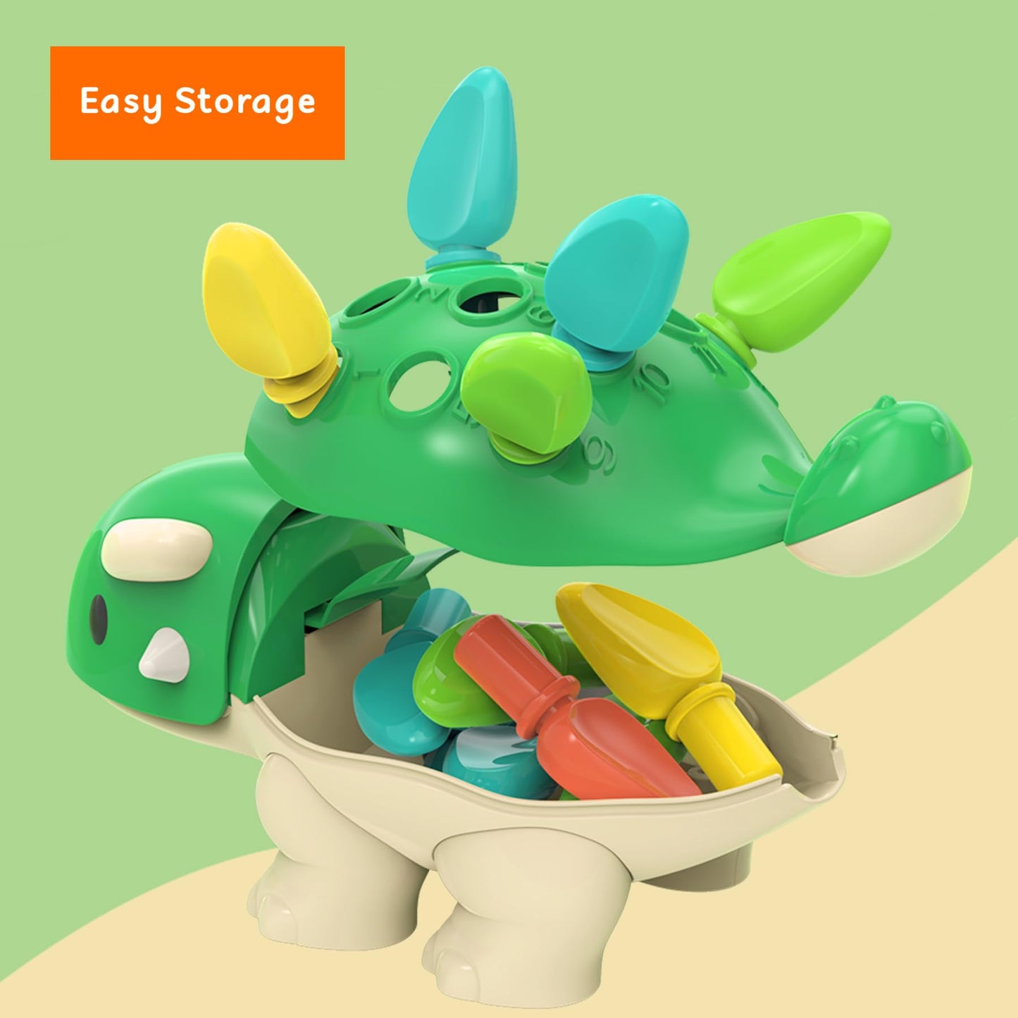 Toddler Montessori Toys Educational Dinosaur Game Learning Activities - Gifts For 6 9 12 18 Month Age 1 2 3 4 One Year Old Boy G