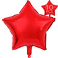 Red Star Balloons 18 Inch, 10 Pcs Red Star Shaped Mylar Helium Foil Metallic Balloon For Birthday Party Decorations Baby Shower