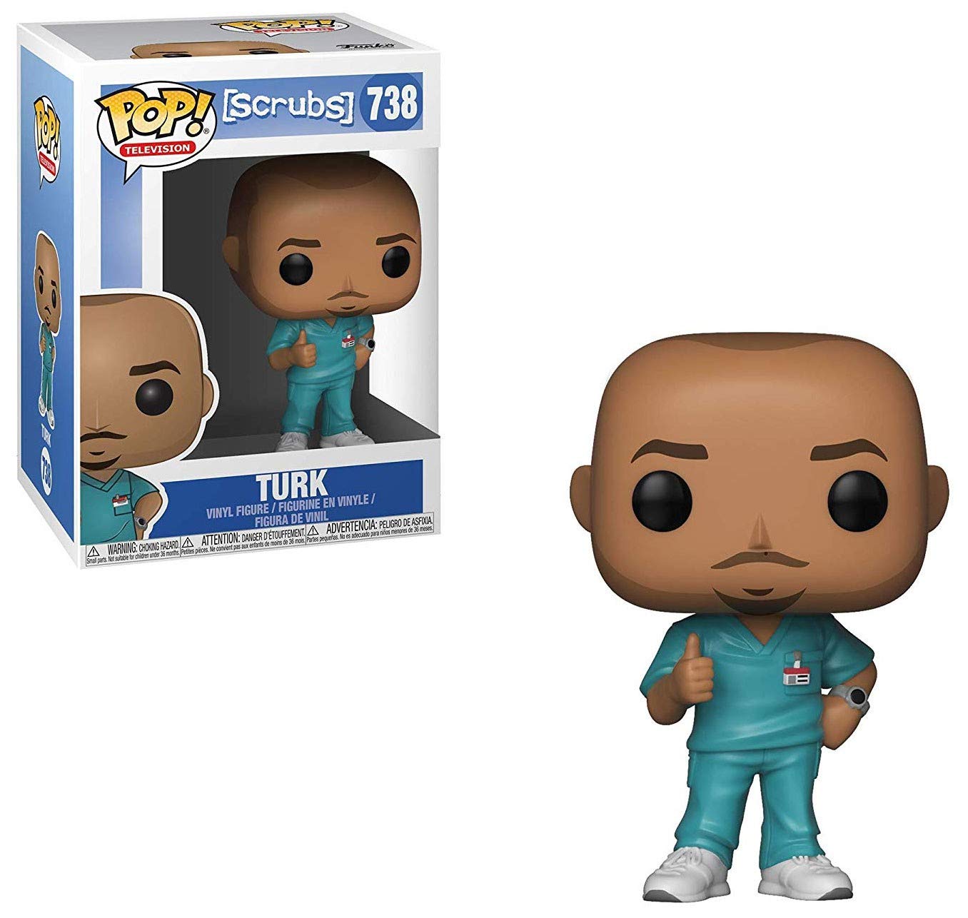 Funko Pop TV: Scrubs Turk Vinyl Figure, Multicolor, Model 35599