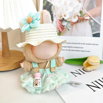Generic Clothes Compatible with Doll 17cm,Skirt Dress up Accessories High-End Dolls Fashion Clothing Set (Green)