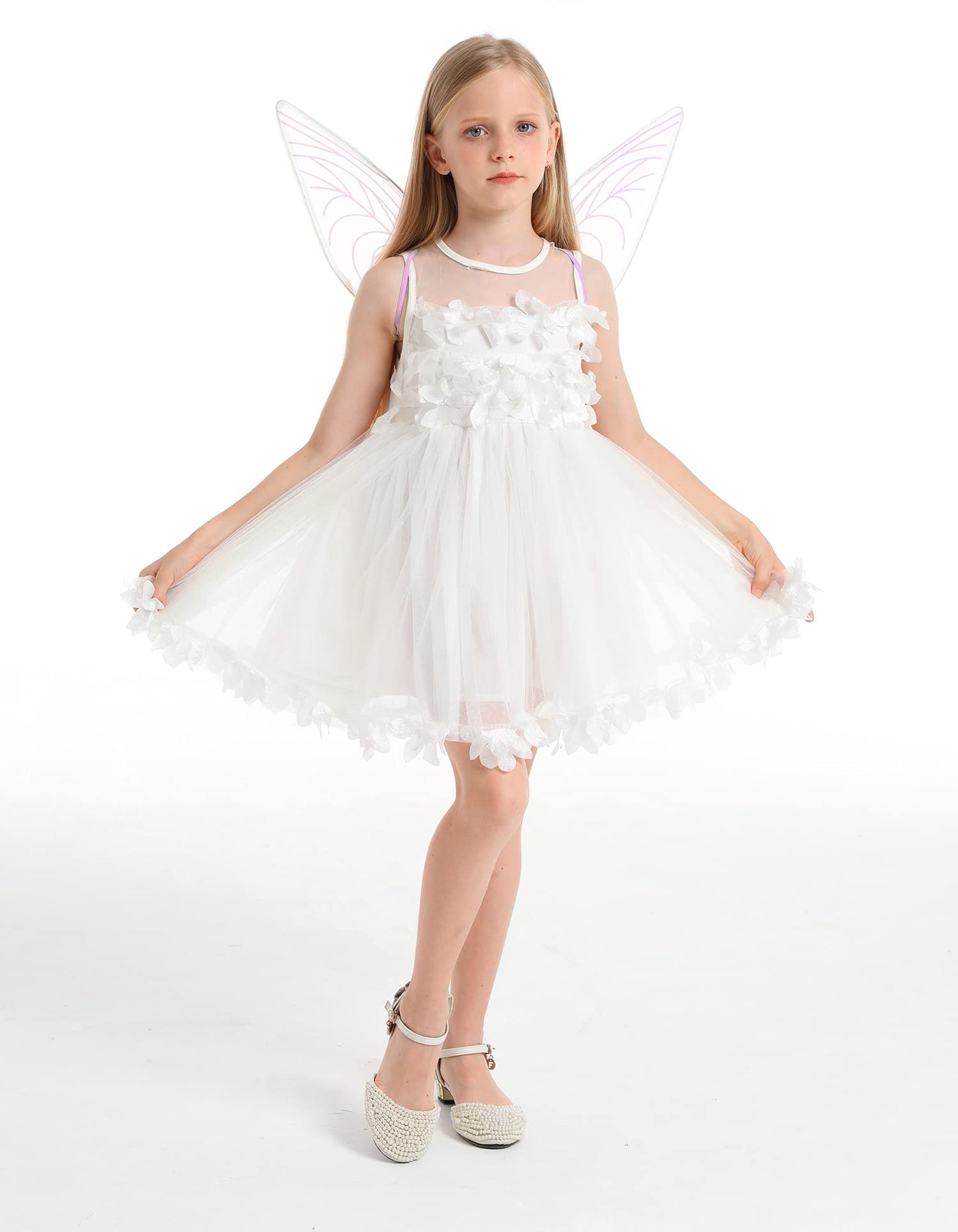 Fairy Wing,Butterfly Fairy Halloween Costume Angel Wings,Halloween Costume Sparkle Angel Wings Dress Up Party Favor Purple