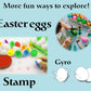 Beakabao 12Pcs Color And Shape Matching Egg Set Montessori Toddler Education Classification Toys For Fine Motor Skills Of The Fingers Muscles, Preschool Children Smart Puzzles Easter Gifts (Blue)