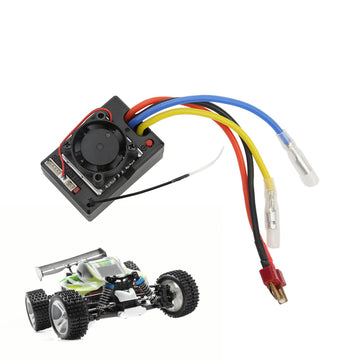 RiToEasysports RC Car ESC,RC Car Electronic Speed Controller ESC Compatible with Wltoys 1/10 Remote Control Car Upgrades Parts M