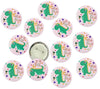SHUDAUSHI 12Pcs Metal Pin Badges for Kids, Carton Theme Dinosaur Badges, Birthday Supplies, Return Gifts, Accessories, Party It
