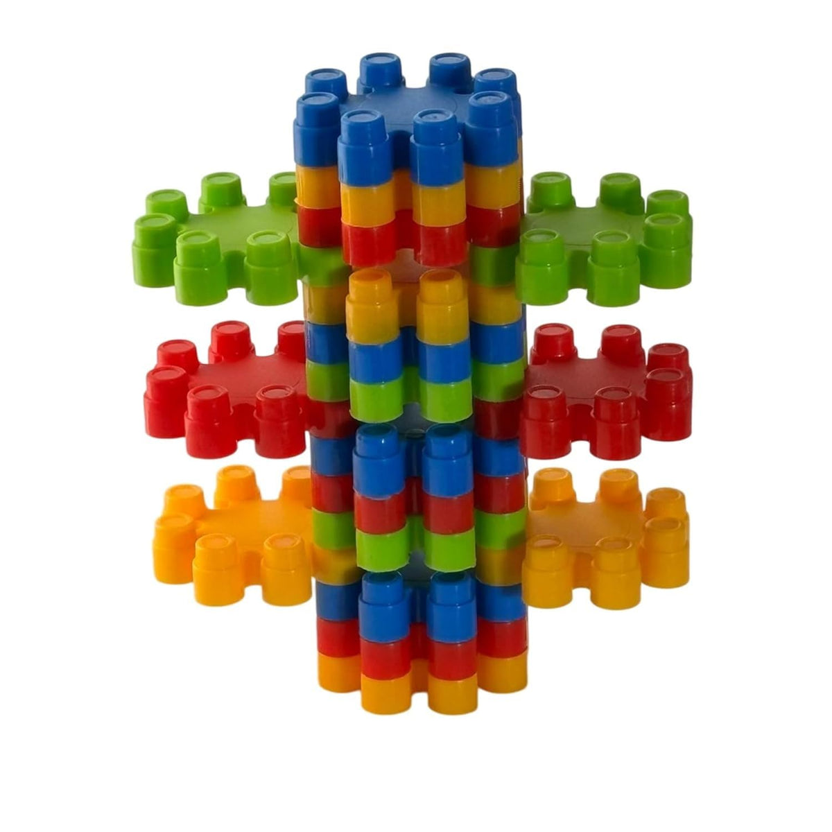 Bricks & Blocks Diy Pagoda Interlocking Building Block | Colorful Stem Learning Construction Kit For Kids | 3D Creative Play For
