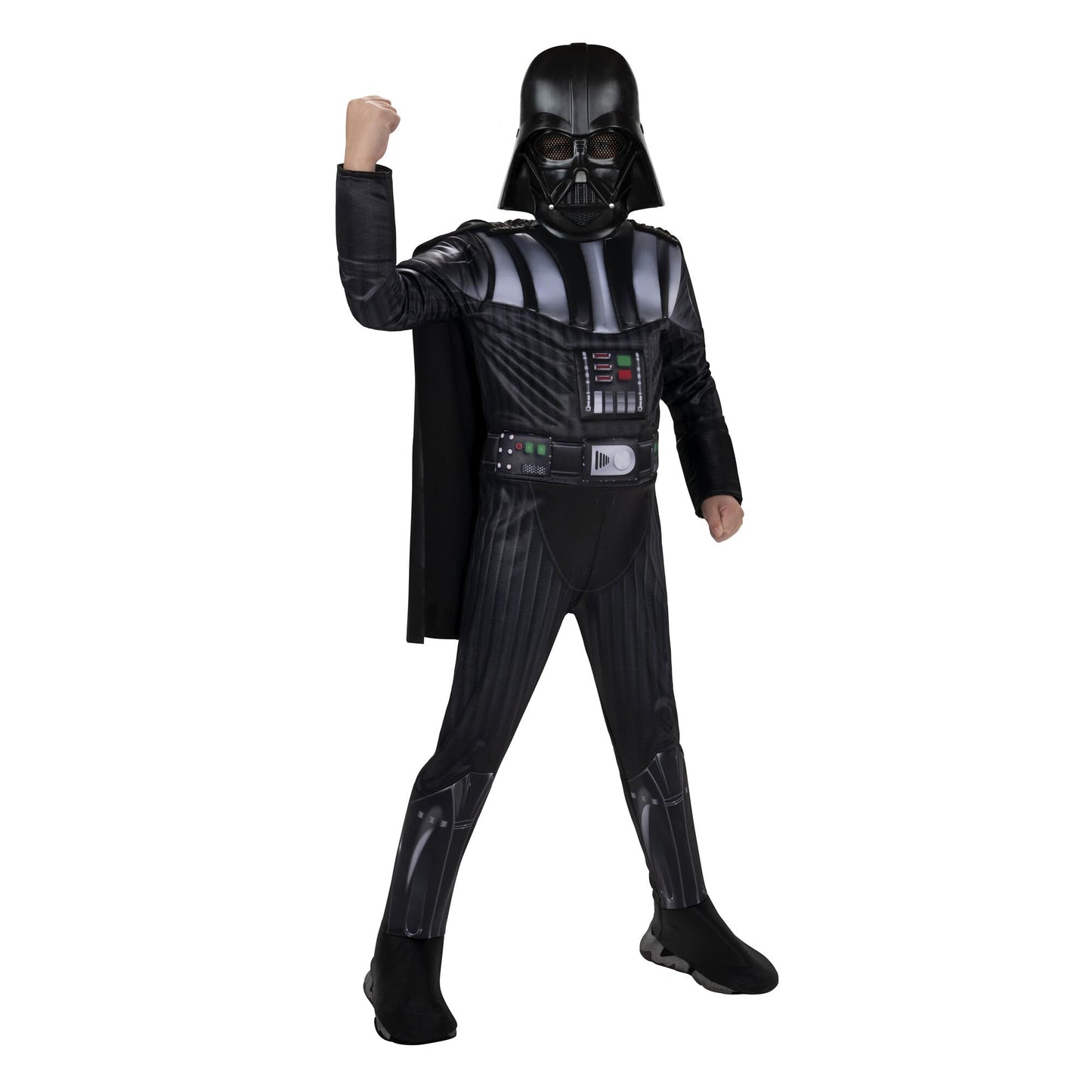 Star Wars Darth Vader Official Youth Halloween Costume - Premium Quality Padded Jumpsuit With Plastic Mask And Detachable Cape (