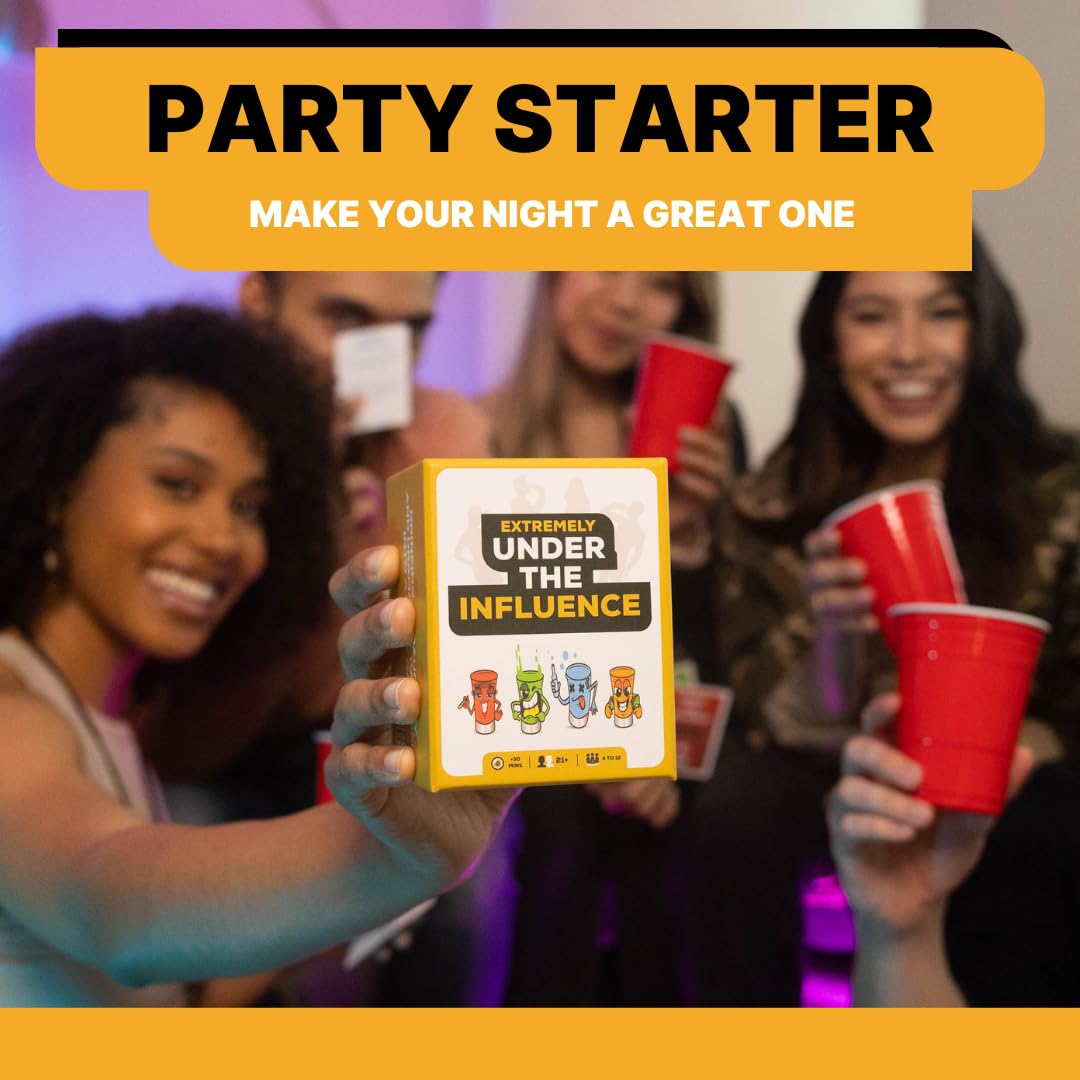 Shots No Chaser Extremely Under The Influence - Drinking Game For Adults | Fun Challenges And Dares | Perfect For Couples, Game