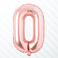 Flyloons Rose Gold O Alphabets Letter Foil Balloons Perfect for Birthday Decoration Items, Anniversary, Bachelorette, Wedding, F