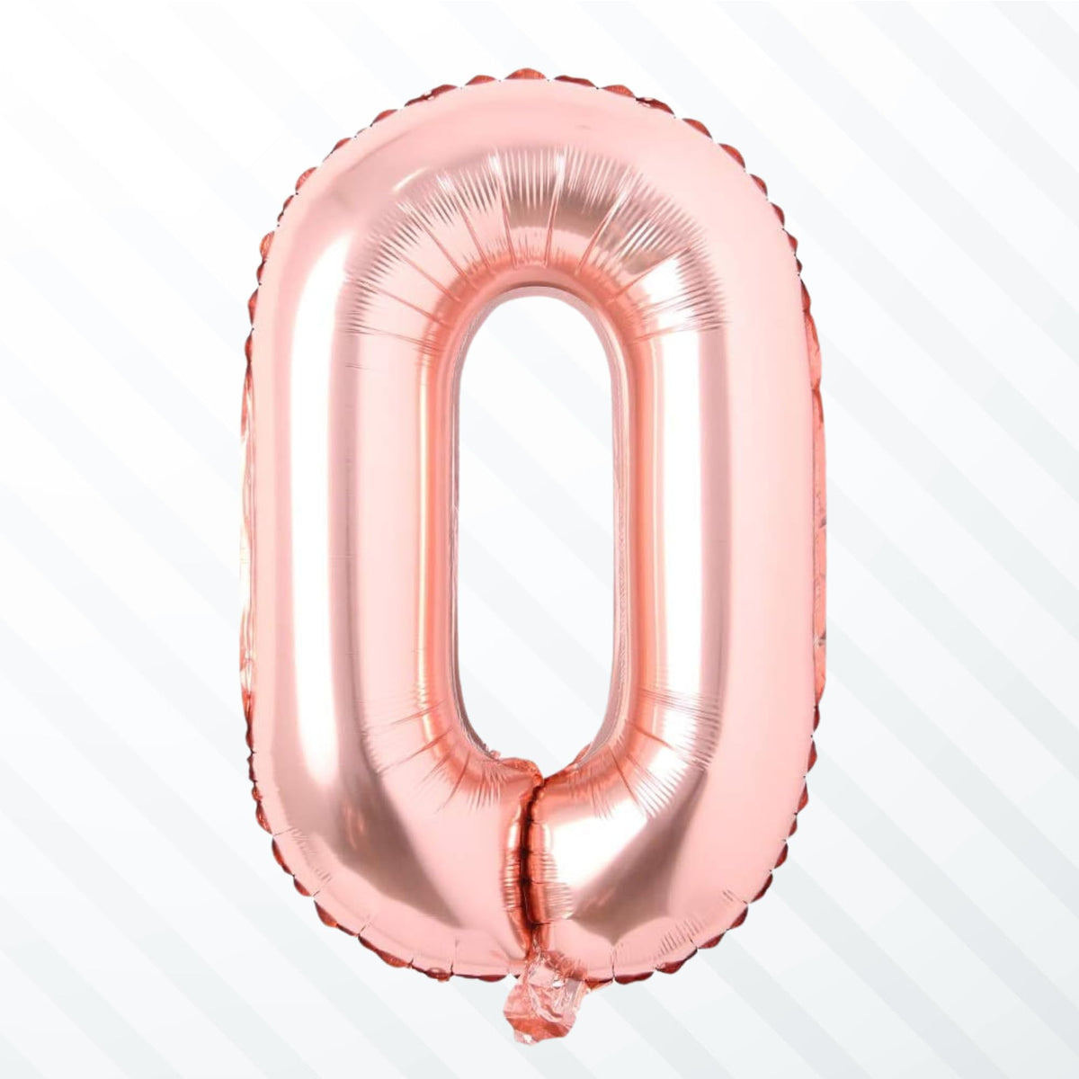 Flyloons Rose Gold O Alphabets Letter Foil Balloons Perfect for Birthday Decoration Items, Anniversary, Bachelorette, Wedding, F