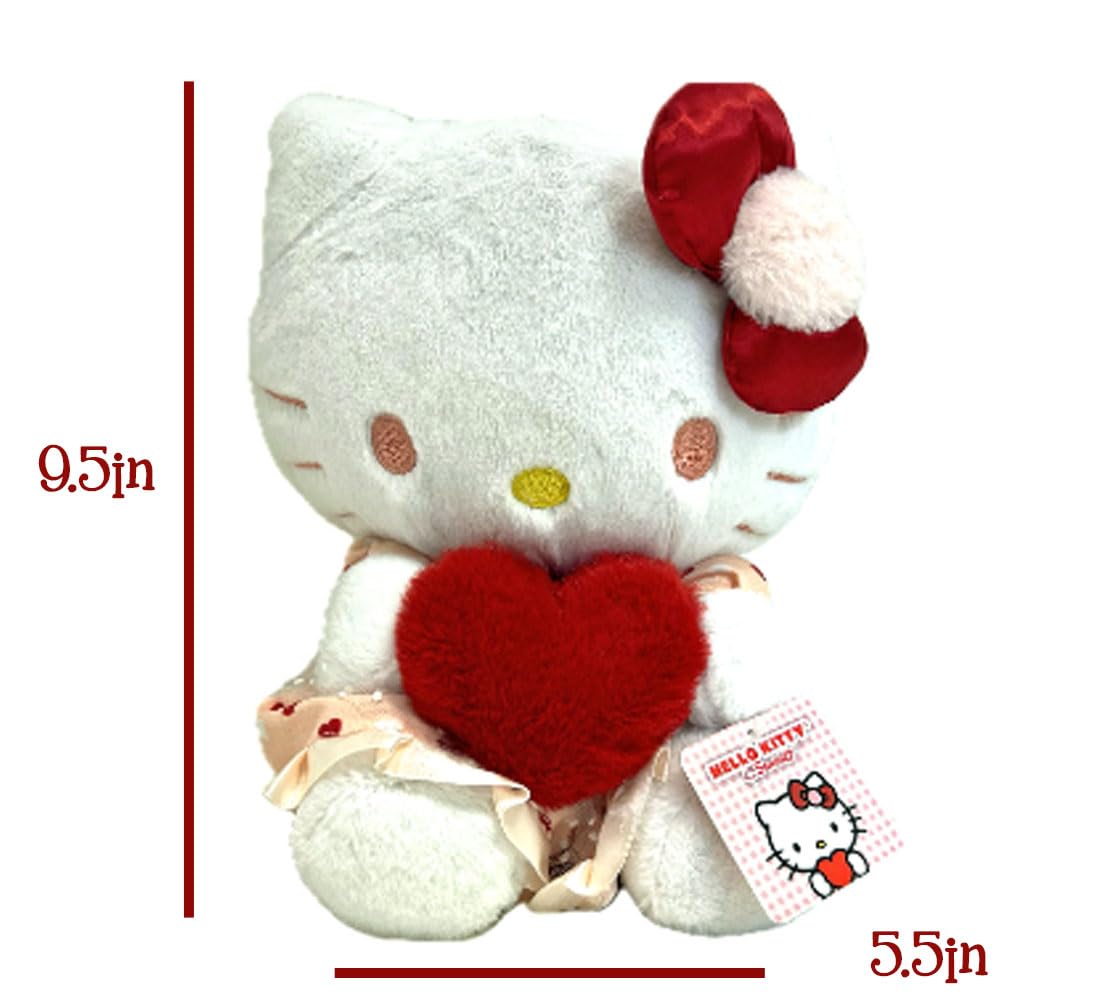 The Trendy Turtle Personalized Hello Kitty Plush Stuffed Animal - Multi, Model PERHK, Perfect for Valentine's Day