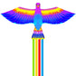 Mints Colorful Life Large Phoenix Bird Kite For Kids Adults, Easy To Fly Single Line Beach Kite, Comes With Kite Handle And 300F