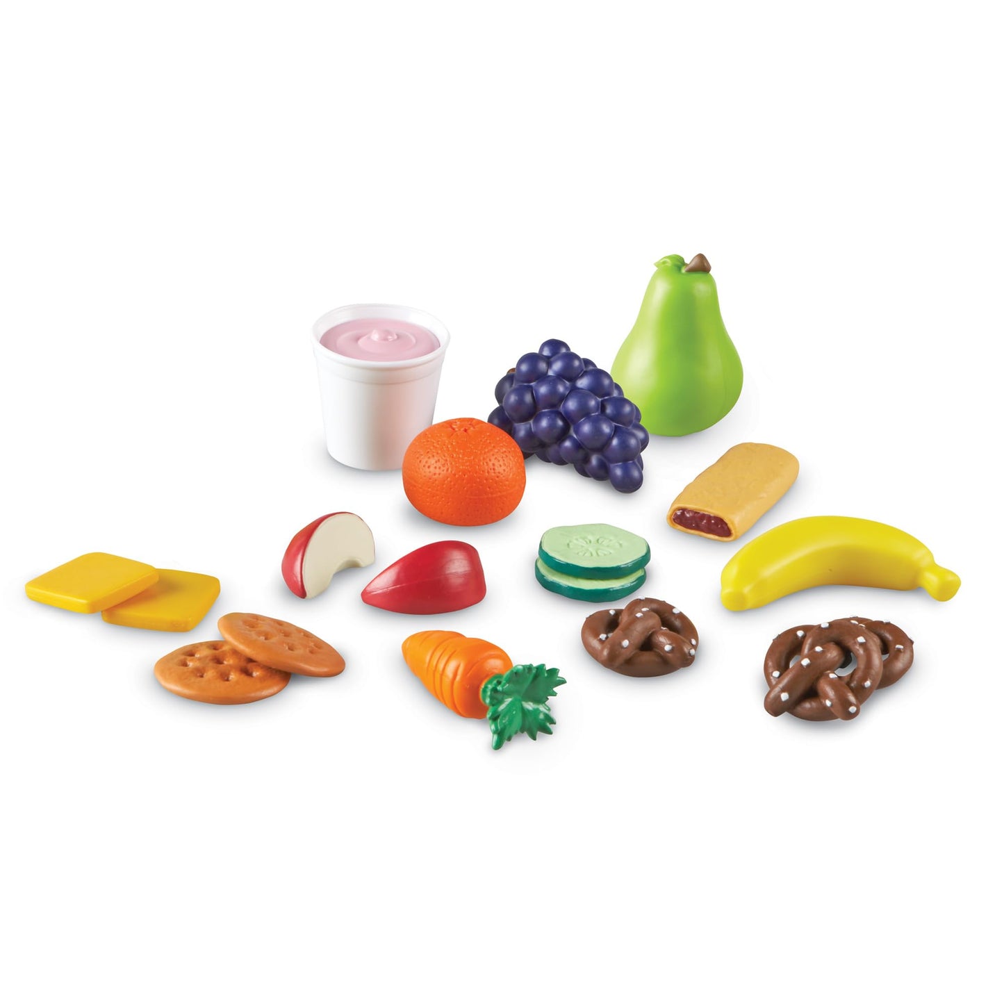 Learning Resources New Sprouts Healthy Snack Set - Pretend Play Food For Toddlers Ages 18+ Months, Preschool Learning Toys, Kitc