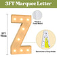 3Ft Marquee Light Up Letters, Large Marquee Letters Z For Party Decorations, Big Baby Letters For Baby Shower Birthday Party Dec
