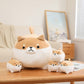 SQEQE Shiba Inu Plush Toy with 4 Baby Plushies, Soft Cotton Stuffed Animal Gift for Kids, Adorable Shiba Inu Design