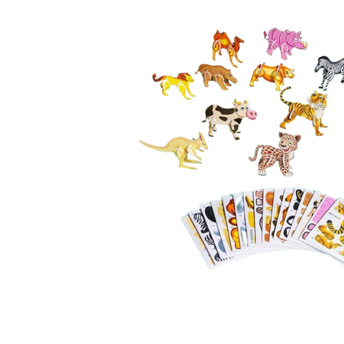 Calandis 3D Cartoon Jigsaw Puzzles Learn Activities Fine Motor Skills Montessori Toys Animals | Other Educational Toys | Educati