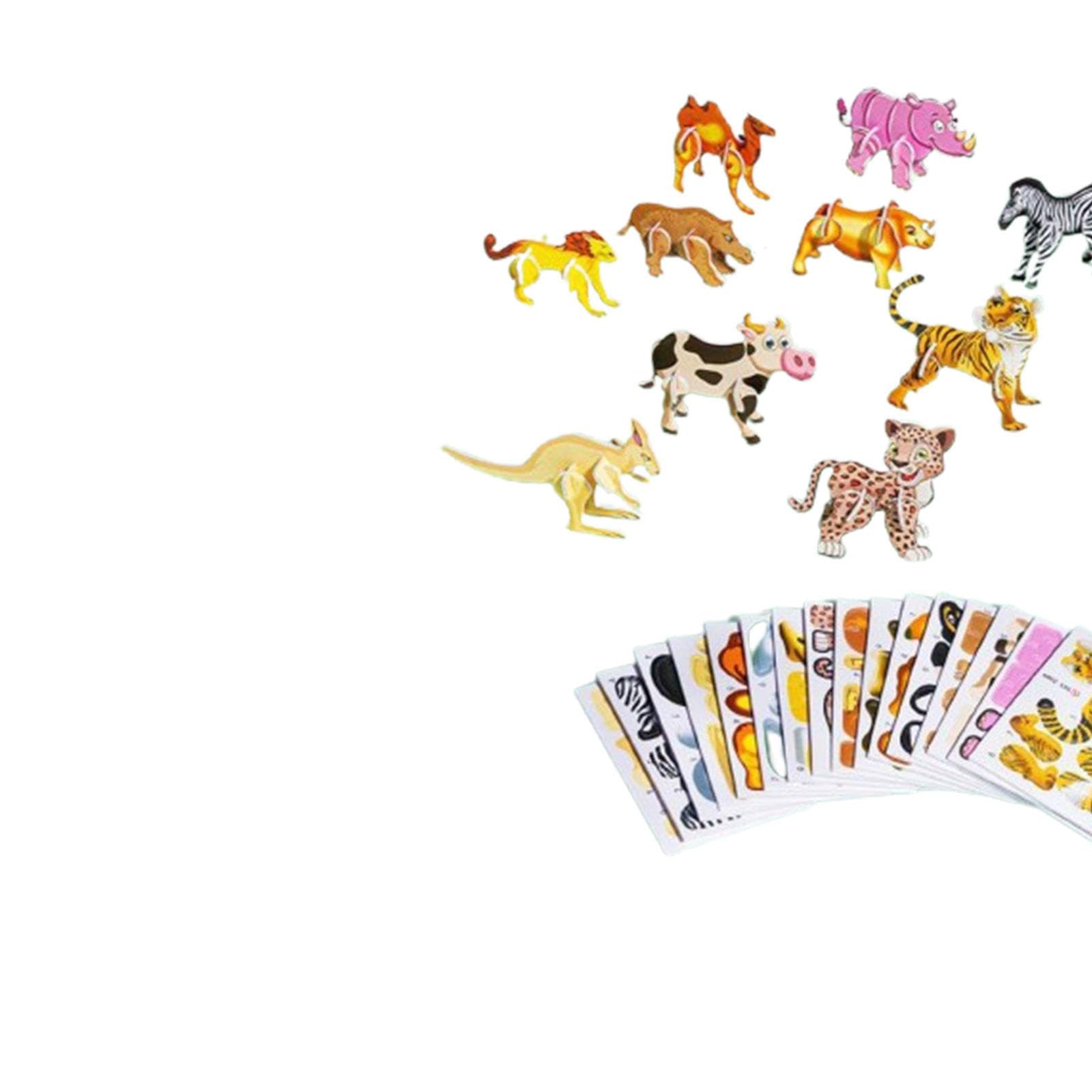 Calandis 3D Cartoon Jigsaw Puzzles Learn Activities Fine Motor Skills Montessori Toys Animals | Other Educational Toys | Educati