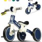 LOL-FUN Baby Balance Bike Toy for 1 2 Year Old Boys Girls Gift Toddler Tricycle 1-3 Year Old with Removable Pedal, 4 in 1 Trike 