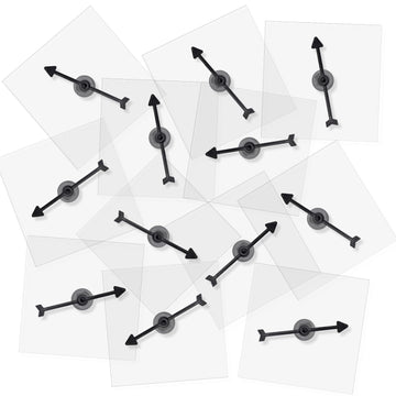 12Pcs Game Spinners, Blank Acrylic Board With Rotating Arrows Clear Transparent Erasable Arrow Game Spinners For Classroom Activ