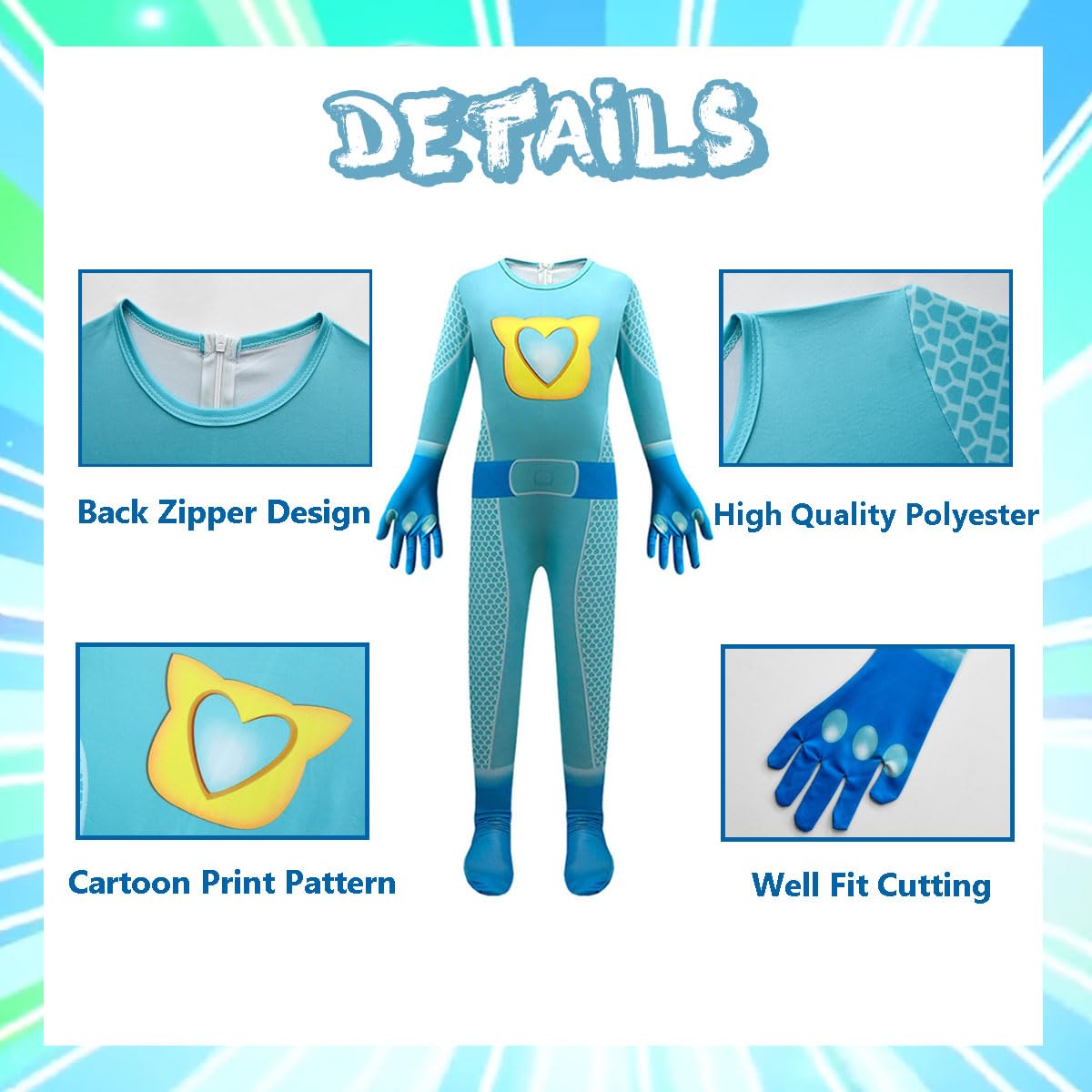Agribazaar Halloween Costume Party Bodysuit Party Dress Up Halloween Outfits Jumpsuit Birthday Party Cosplay Clothes
