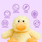 warmies Duck Microwavable Weighted Stuffed Animal Plushie - Yellow, 1 Count, Soft Polyester for Warmth & Comfort