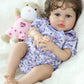 SCOM Reallife Reborn Baby Dolls Girl with Accessories - 20 Inchs Ultra Realistic Silicone Vinyl Doll  Lifelike Soft Weighted Cloth Body  3-12 Years for Girls Boys  Reallife Toddler Educational Toy